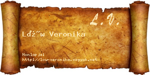 Löw Veronika névjegykártya
